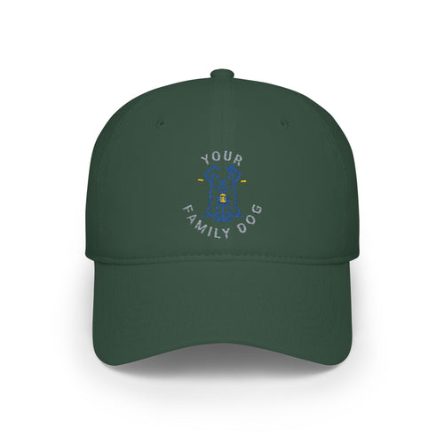 Dog Lover Embroidered Low Profile Baseball Cap – "Your Family Dog"