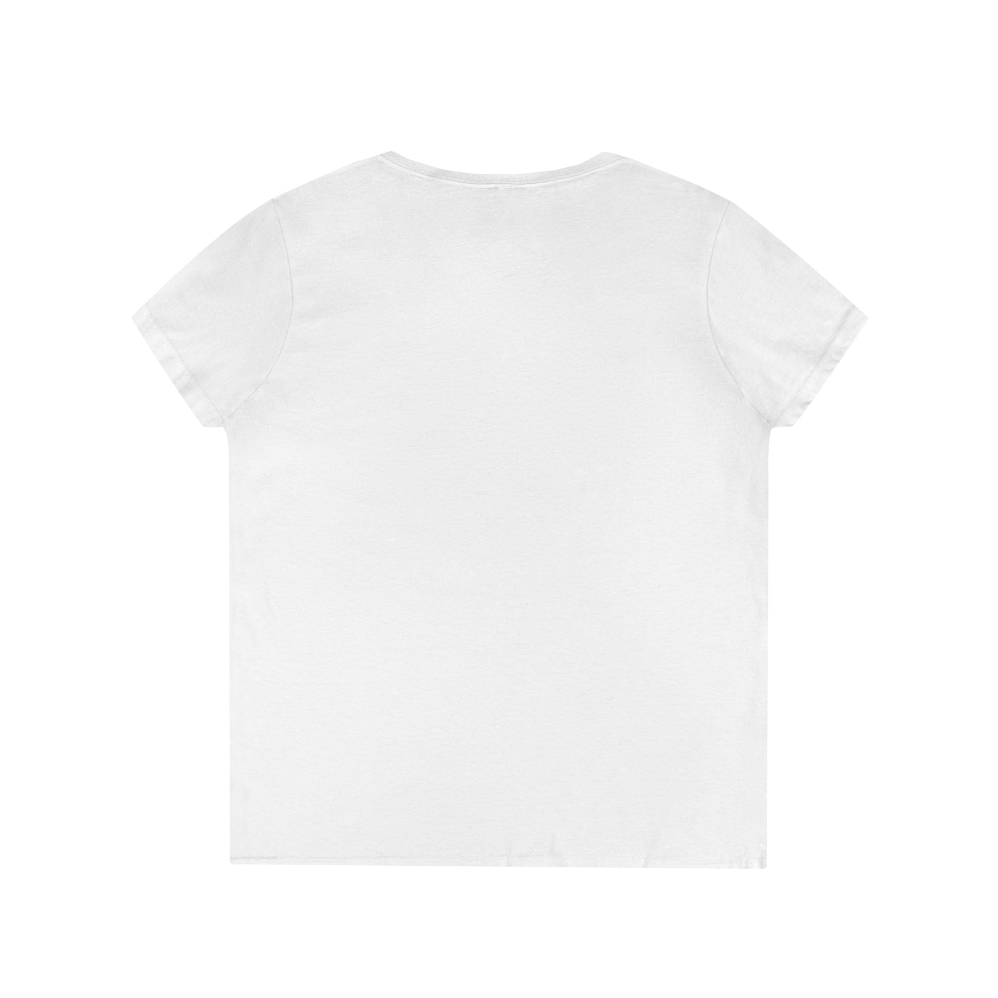 Ladies' V-Neck T-Shirt — "Your Family Dog" Logo Graphic Tee