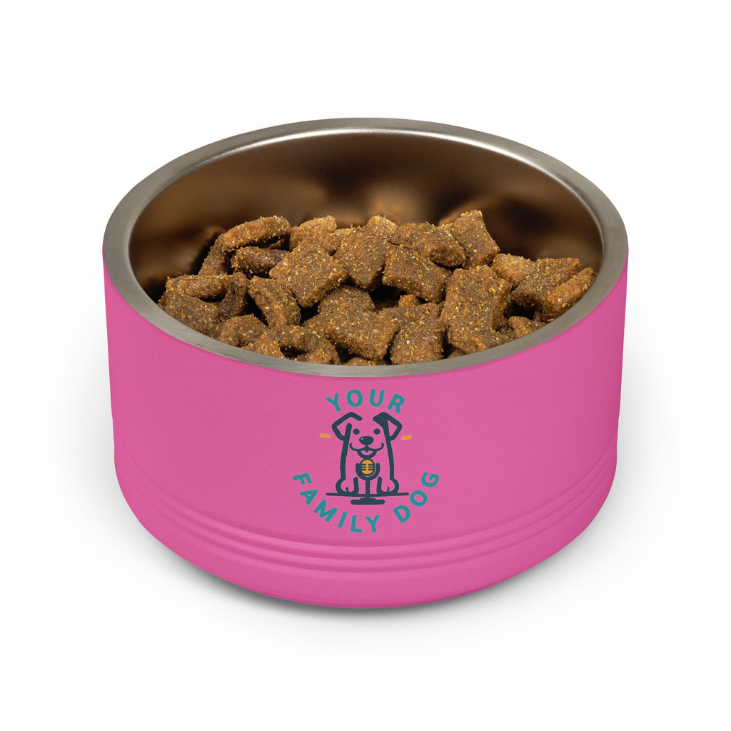 Your Family Dog Podcast Dog Bowl - 18oz Stainless Steel Pet Bowl