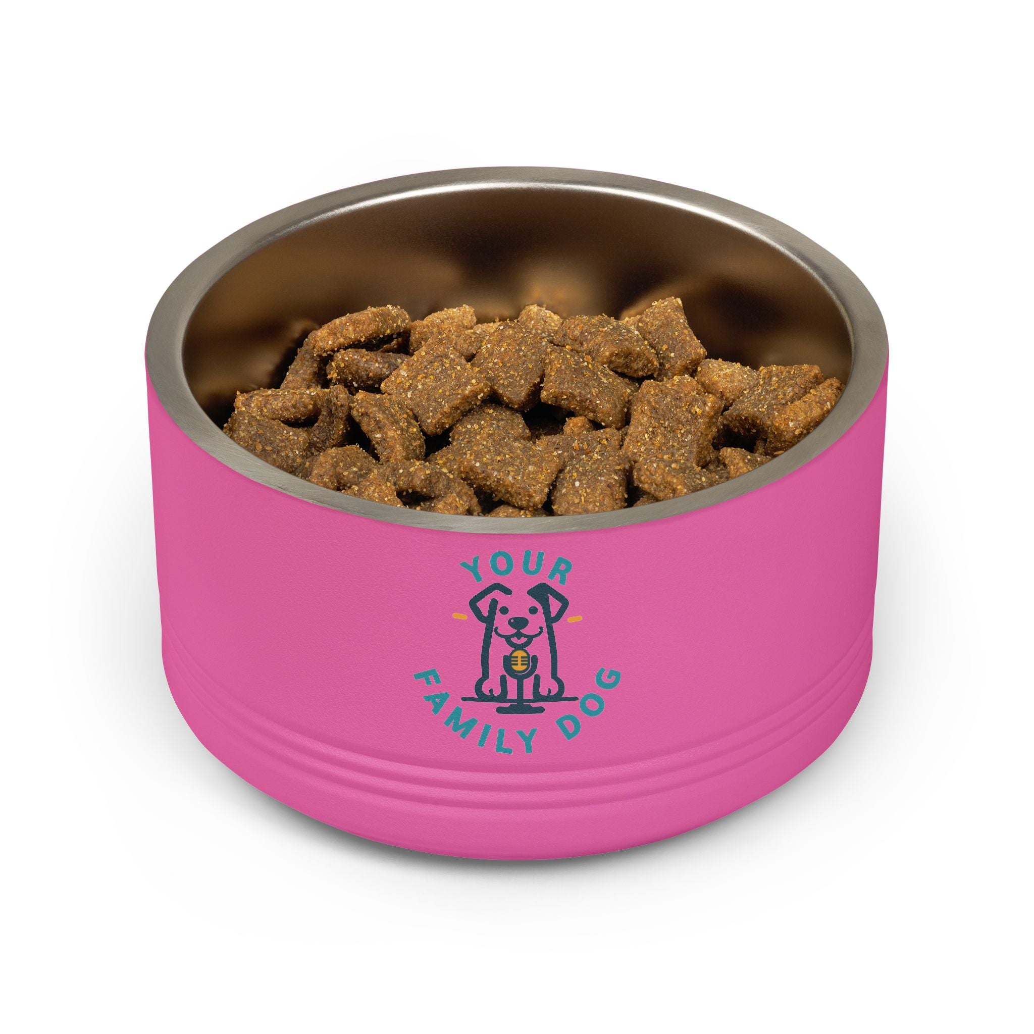 Your Family Dog Podcast Dog Bowl - 18oz Stainless Steel Pet Bowl