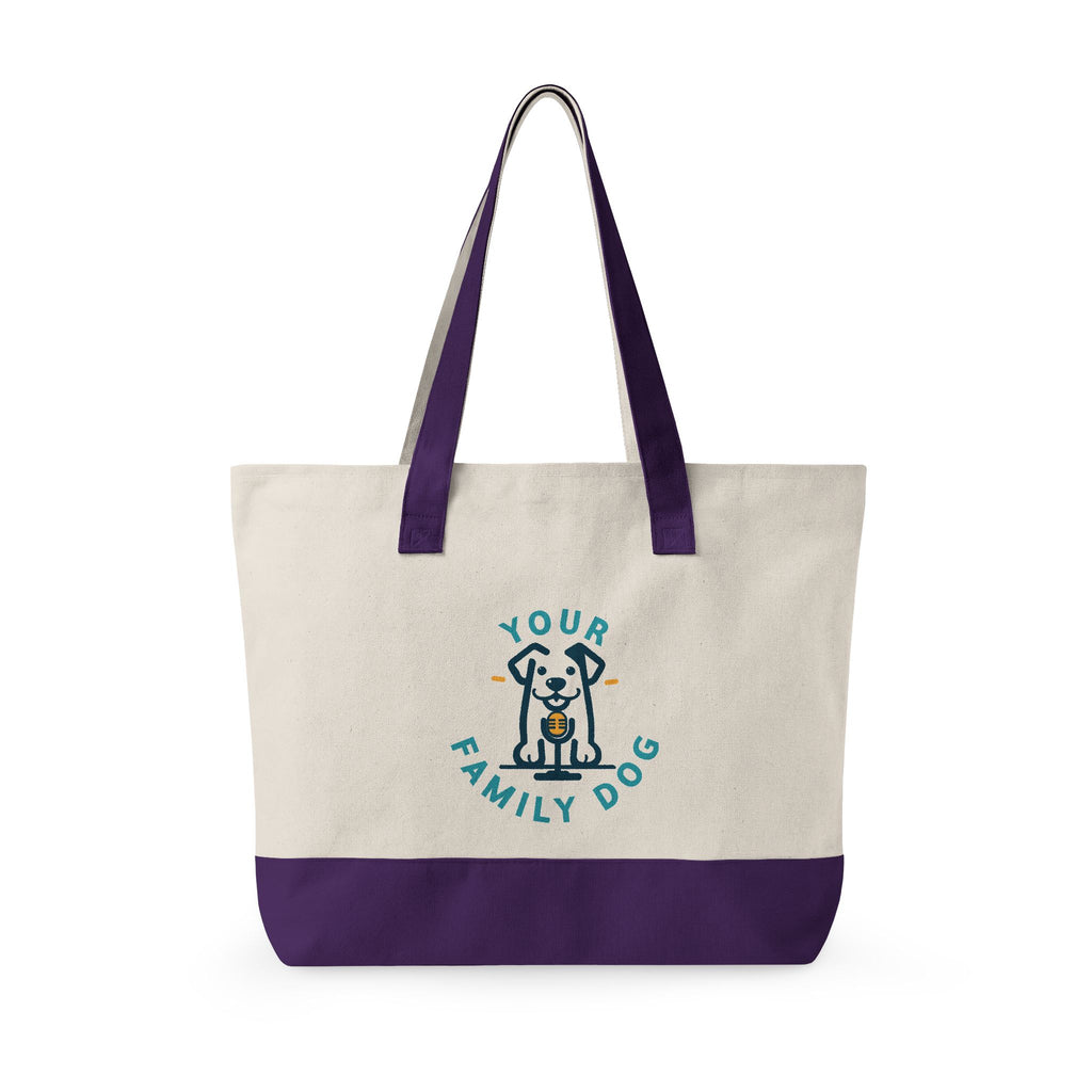 Your Family Dog Podcast Zippered Canvas Tote