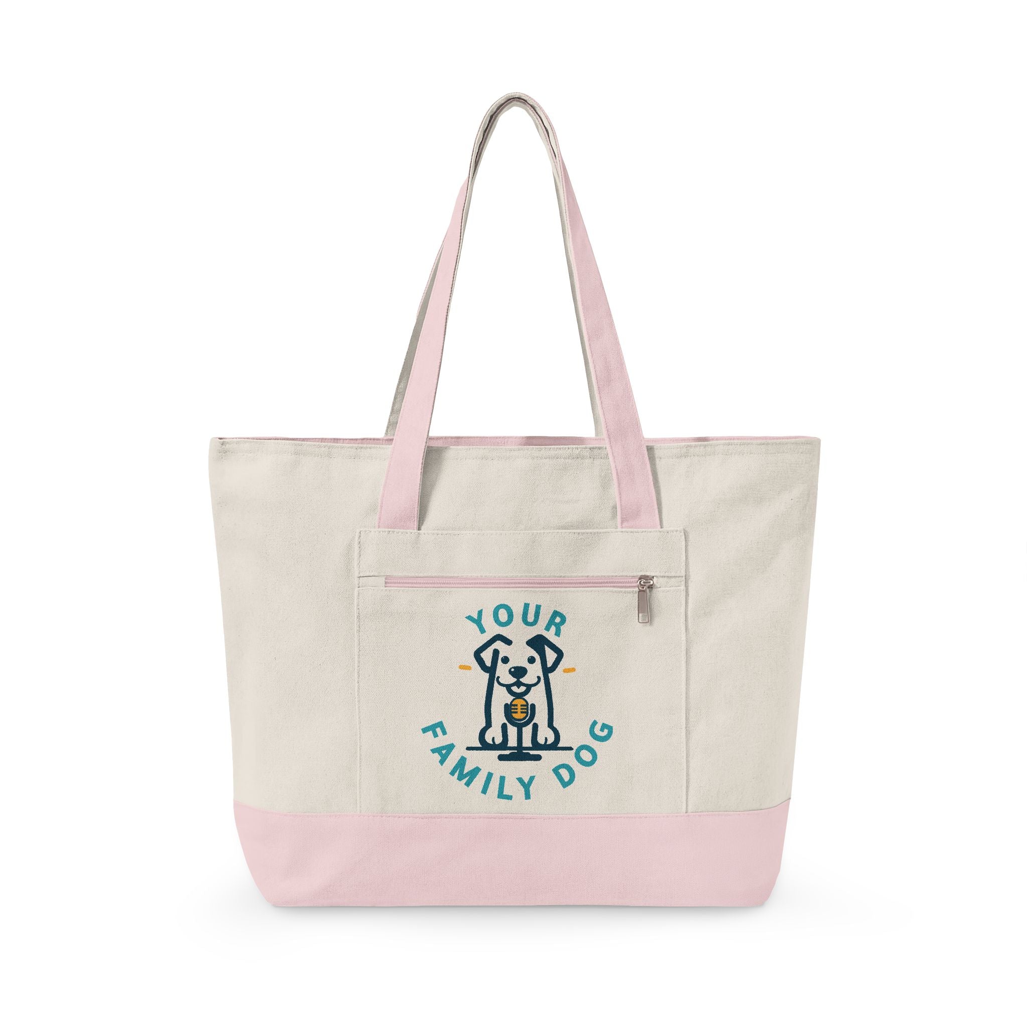 Your Family Dog Podcast Zippered Canvas Tote