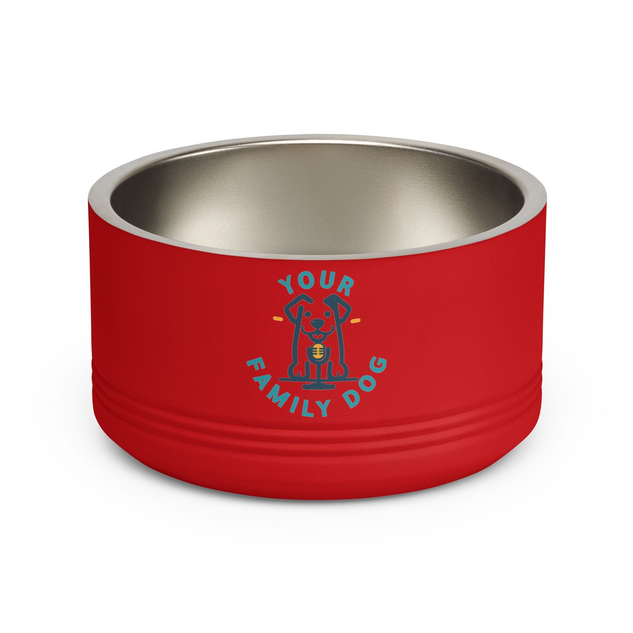 Your Family Dog Podcast Dog Bowl - 18oz Stainless Steel Pet Bowl