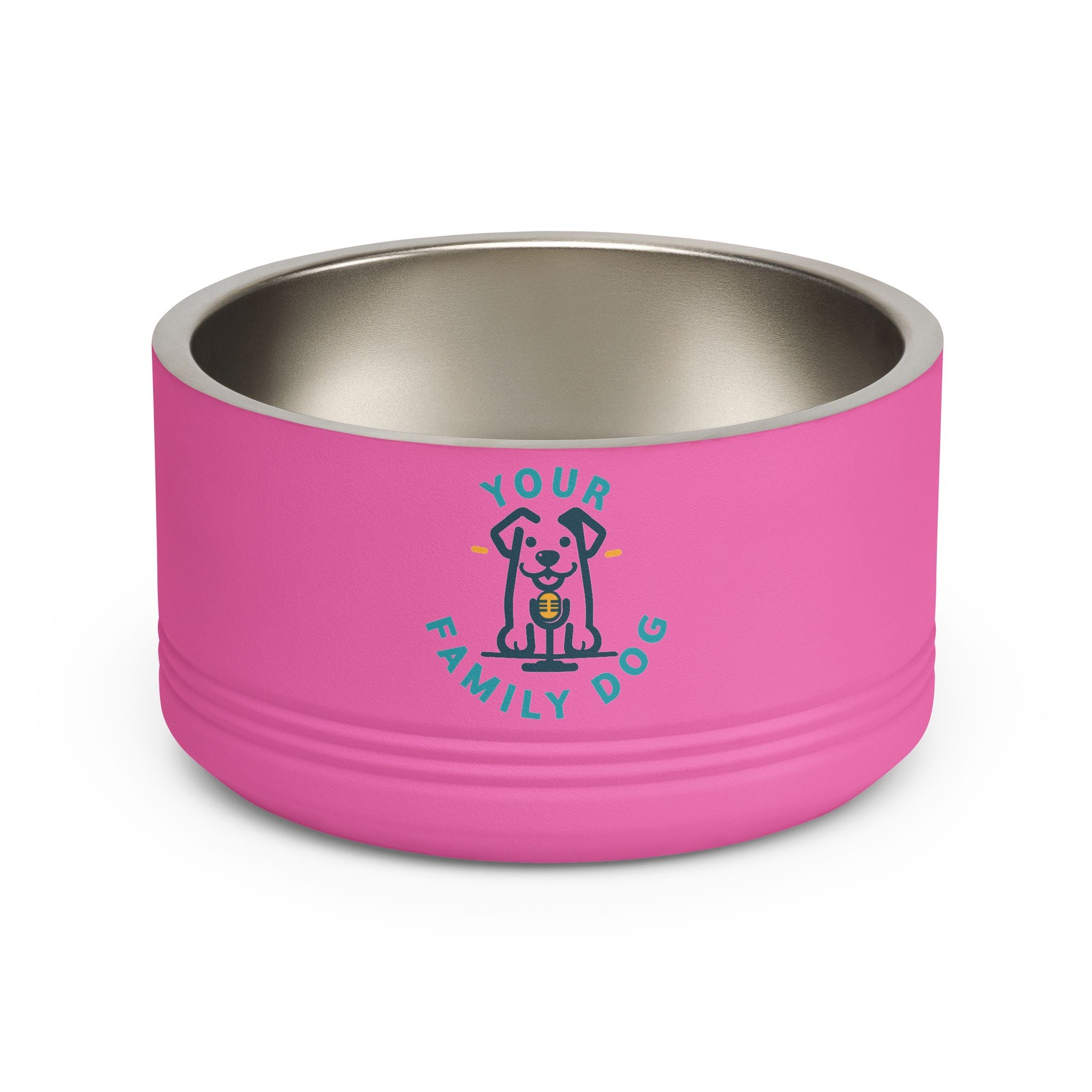 Your Family Dog Podcast Dog Bowl - 18oz Stainless Steel Pet Bowl