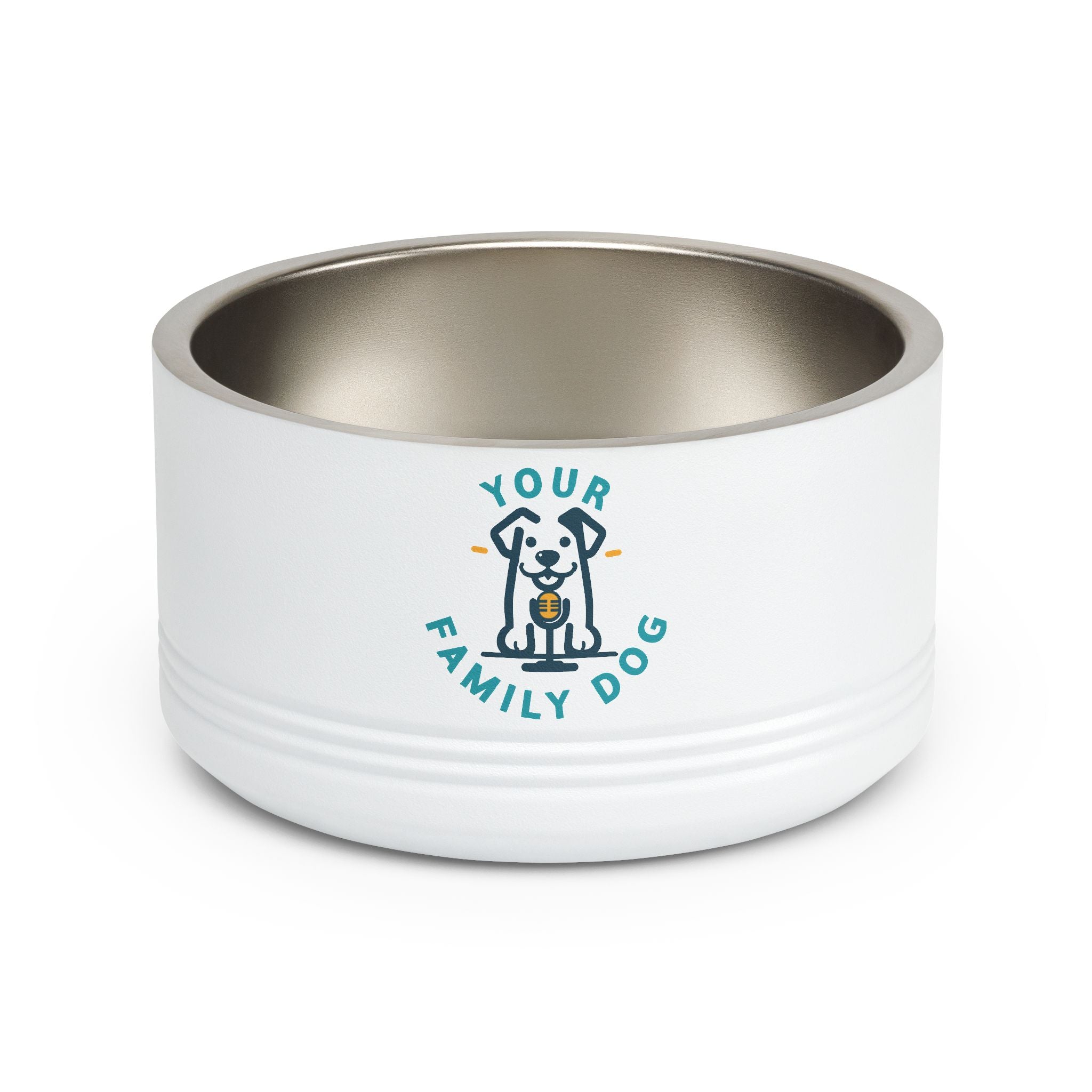 Your Family Dog Podcast Dog Bowl - 18oz Stainless Steel Pet Bowl