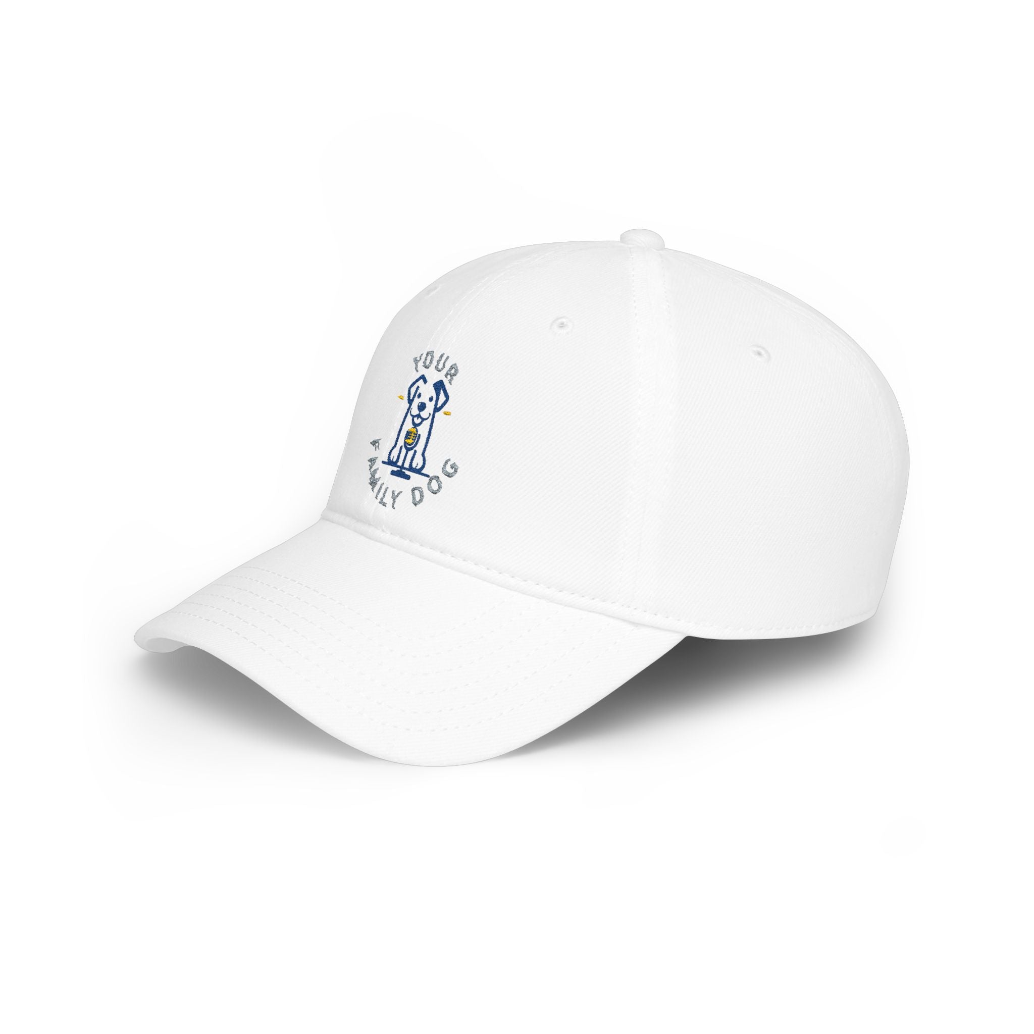 Dog Lover Embroidered Low Profile Baseball Cap – "Your Family Dog"