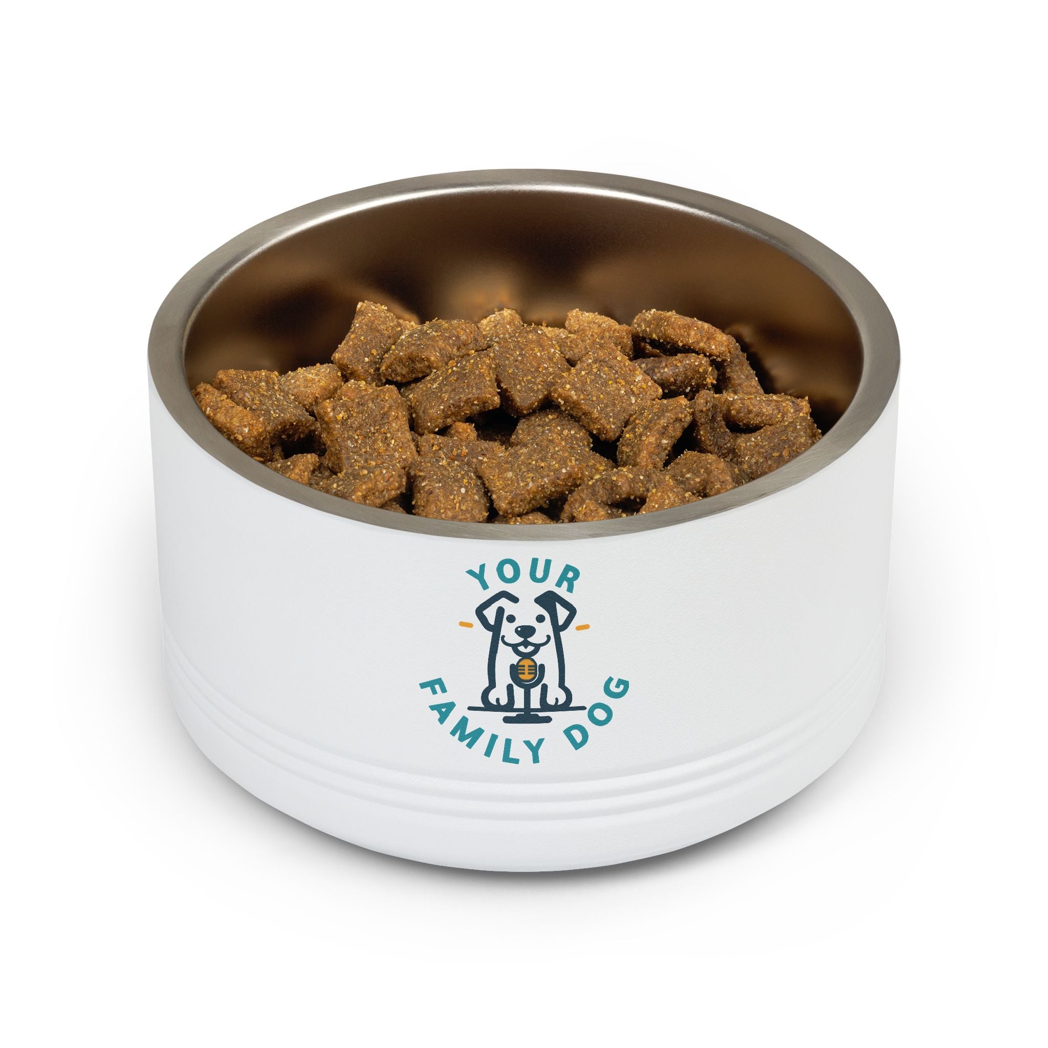 Your Family Dog Podcast Dog Bowl - 18oz Stainless Steel Pet Bowl