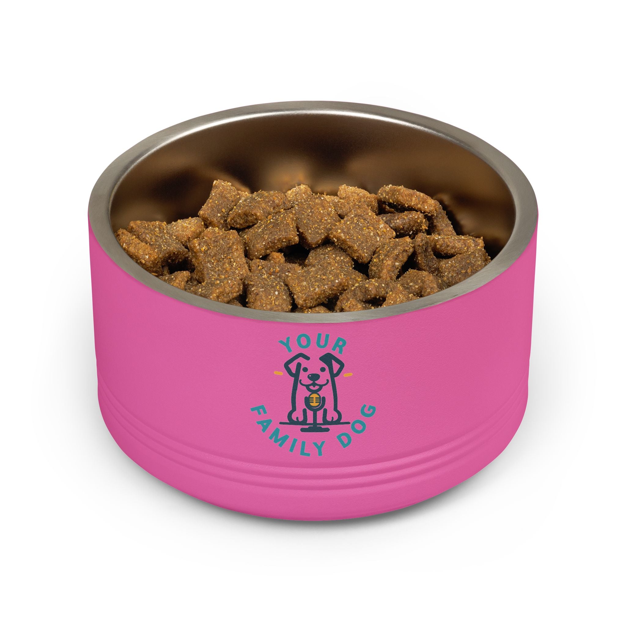 Your Family Dog Podcast Dog Bowl - 18oz Stainless Steel Pet Bowl