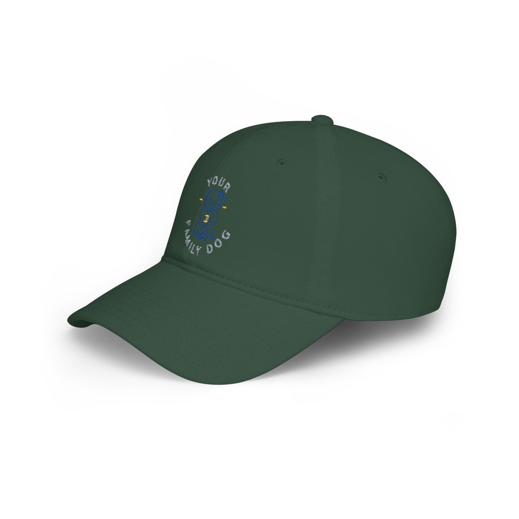 Dog Lover Embroidered Low Profile Baseball Cap – "Your Family Dog"