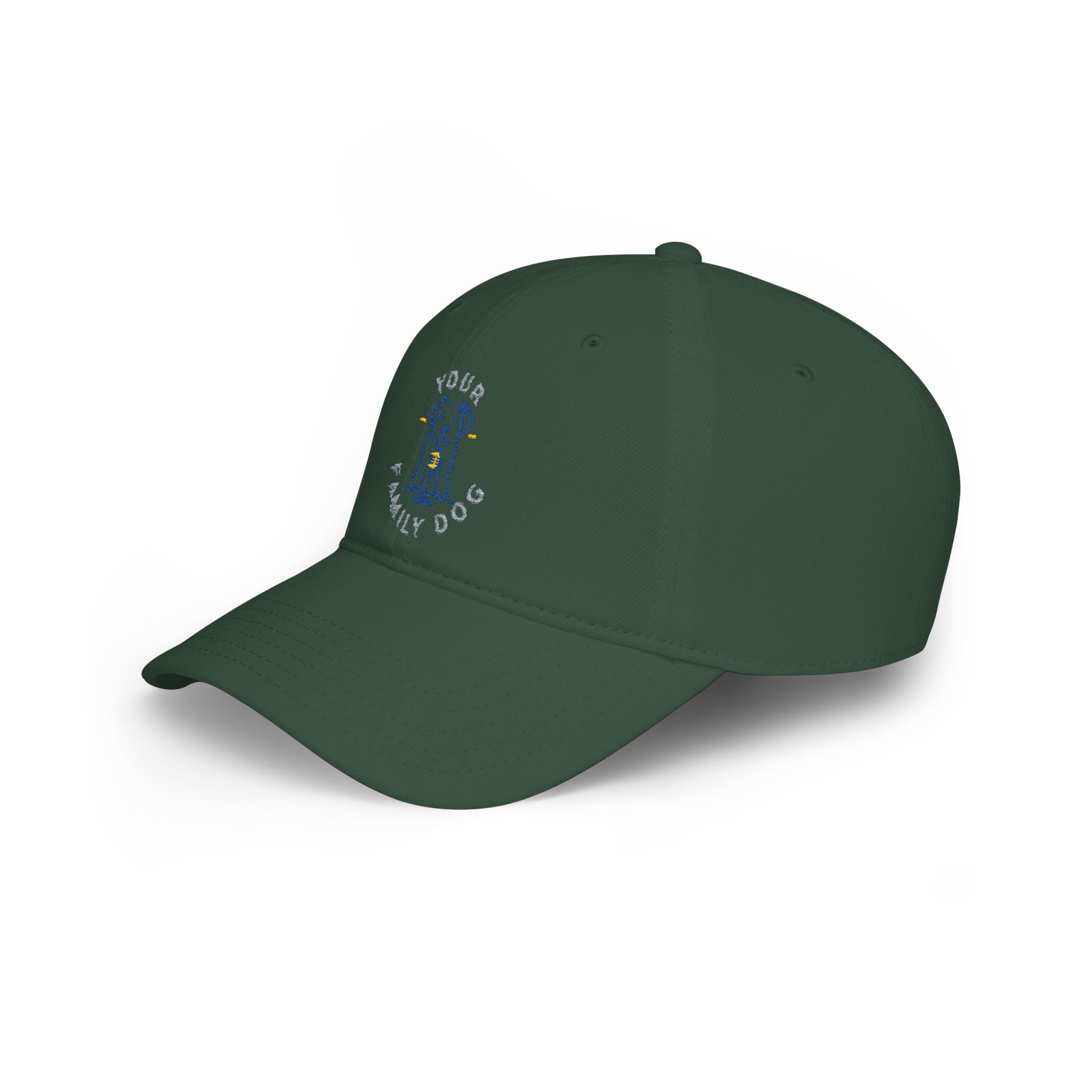Dog Lover Embroidered Low Profile Baseball Cap – "Your Family Dog"