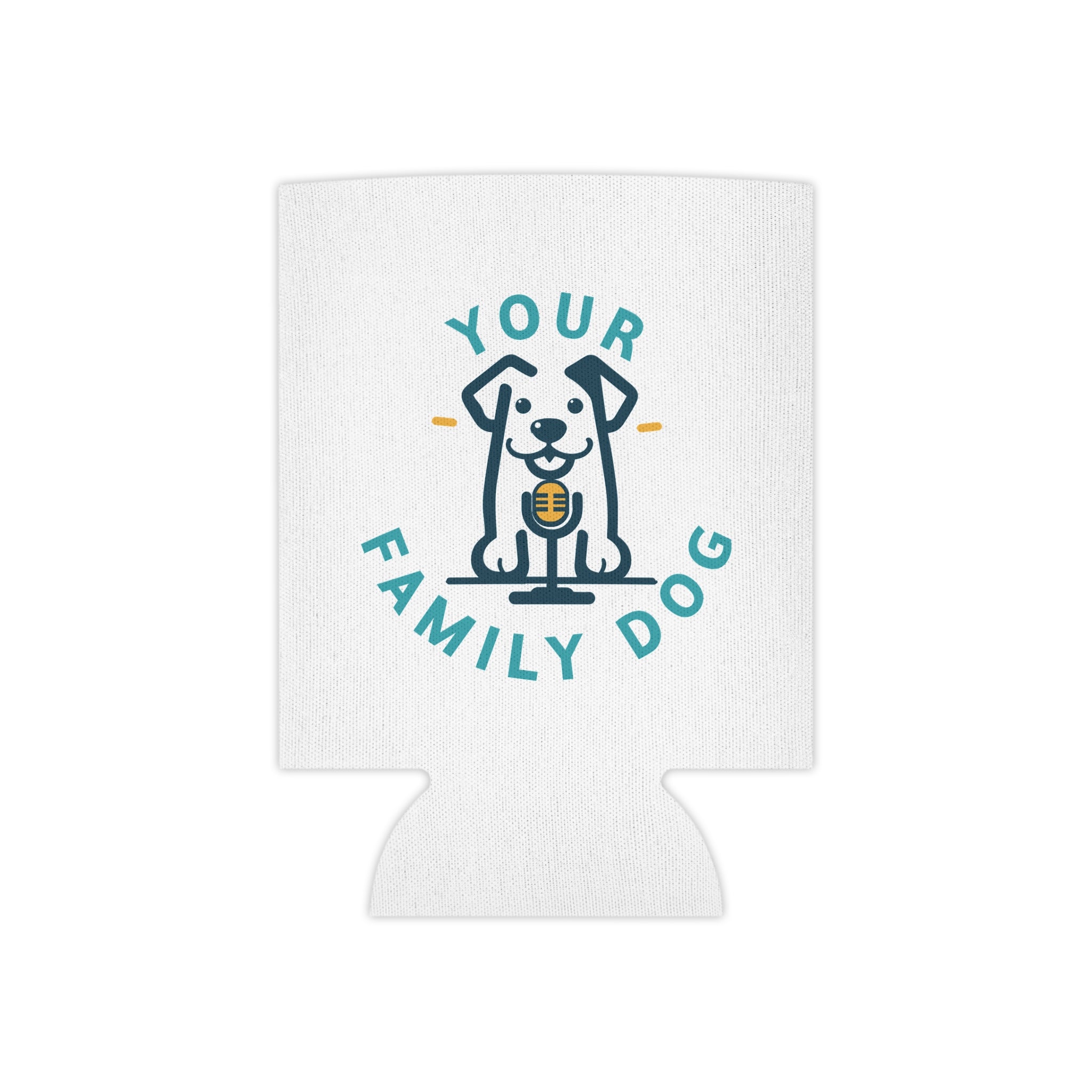 Can Cooler - "Your Family Dog Podcast Logo Can Cooler (Dog Lover Drink Koozie)