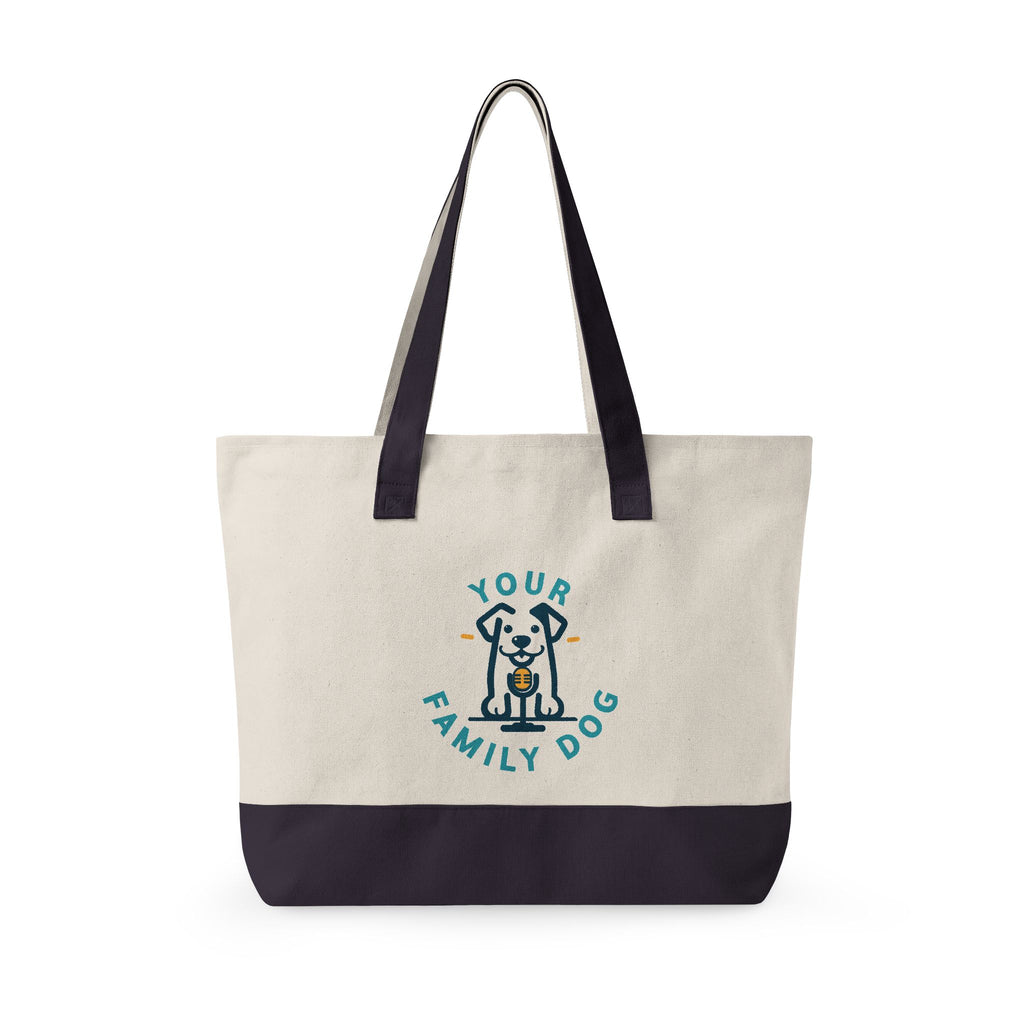 Your Family Dog Podcast Zippered Canvas Tote