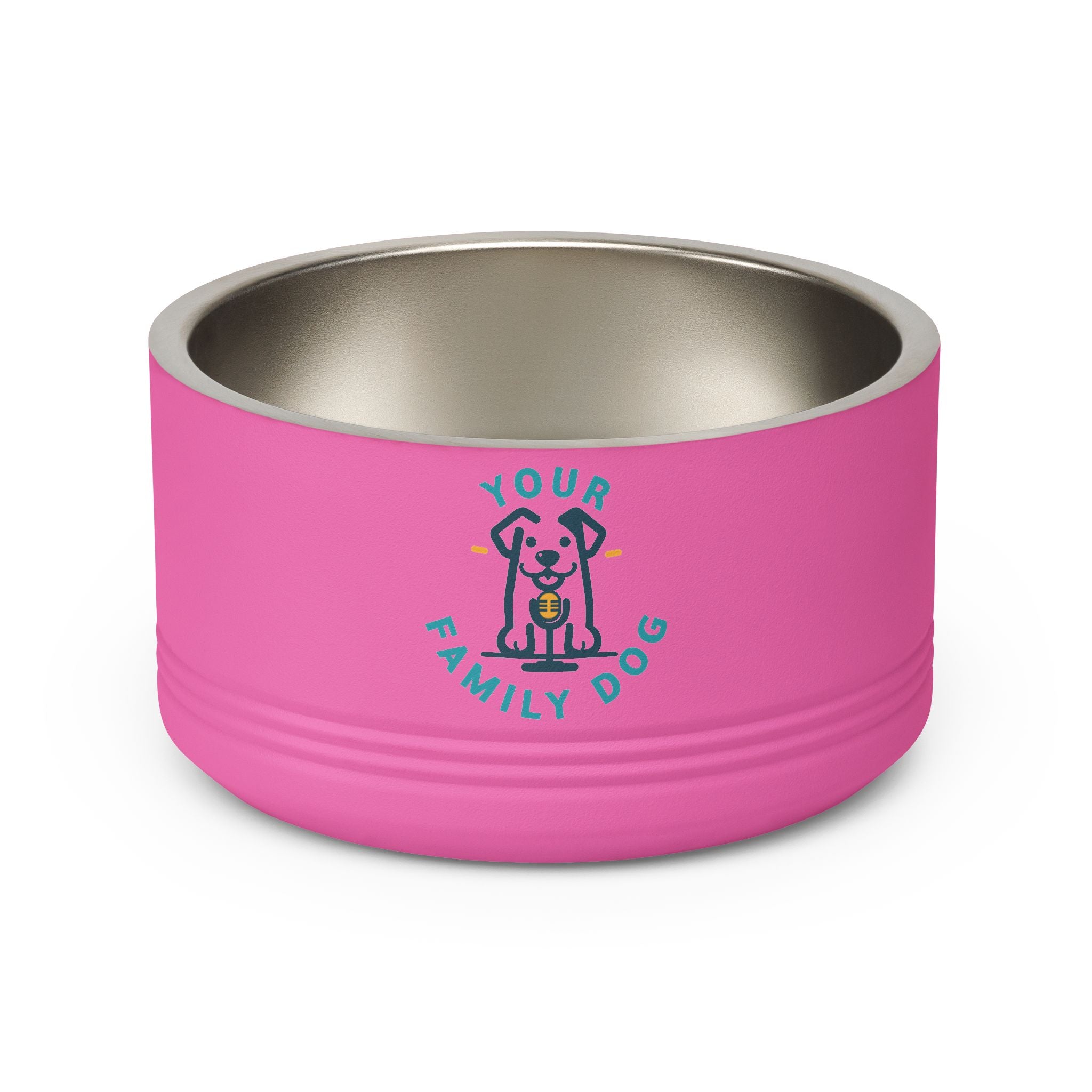 Your Family Dog Podcast Dog Bowl - 18oz Stainless Steel Pet Bowl