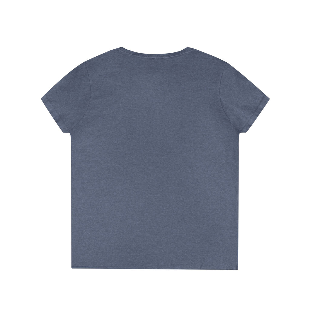 Ladies' V-Neck T-Shirt — "Your Family Dog" Logo Graphic Tee