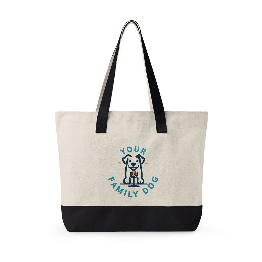 Your Family Dog Podcast Zippered Canvas Tote