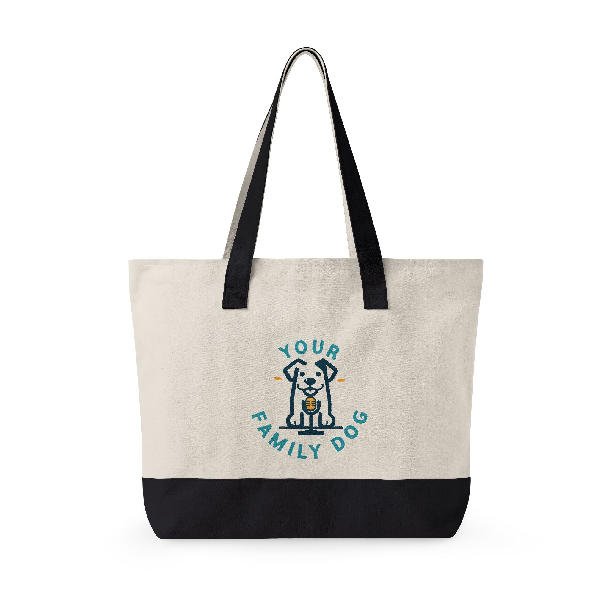 Your Family Dog Podcast Zippered Canvas Tote