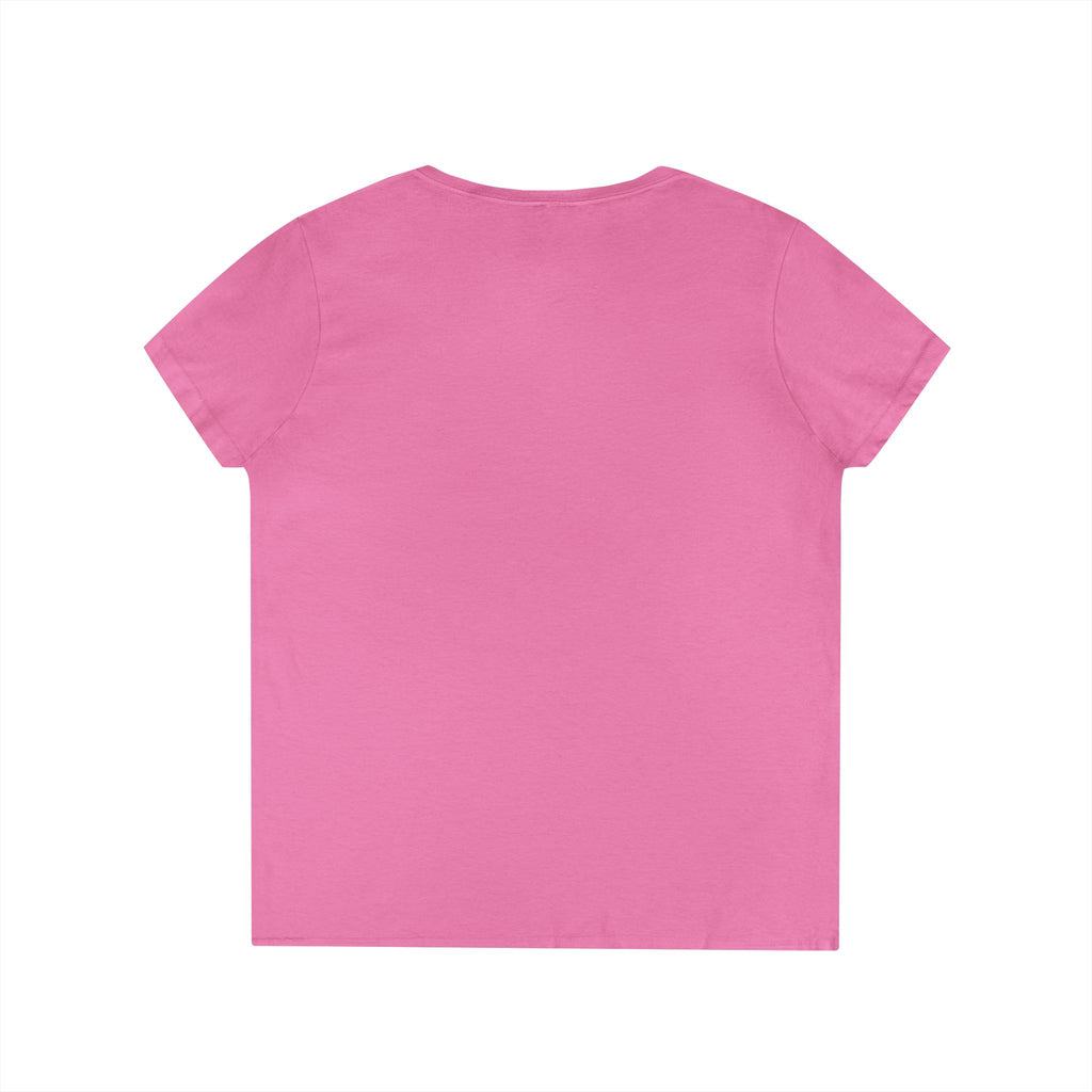 Ladies' V-Neck T-Shirt — "Your Family Dog" Logo Graphic Tee