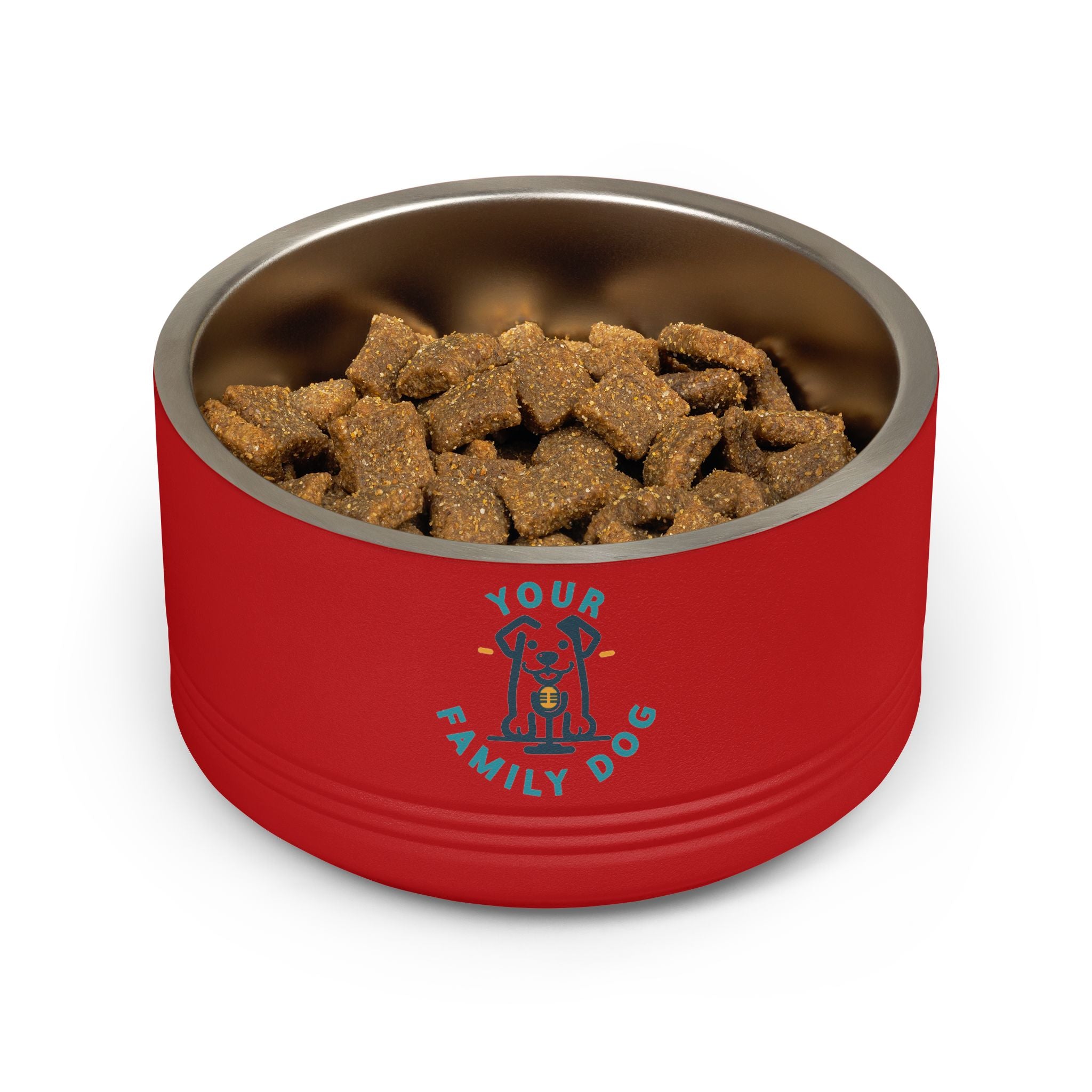 Your Family Dog Podcast Dog Bowl - 18oz Stainless Steel Pet Bowl