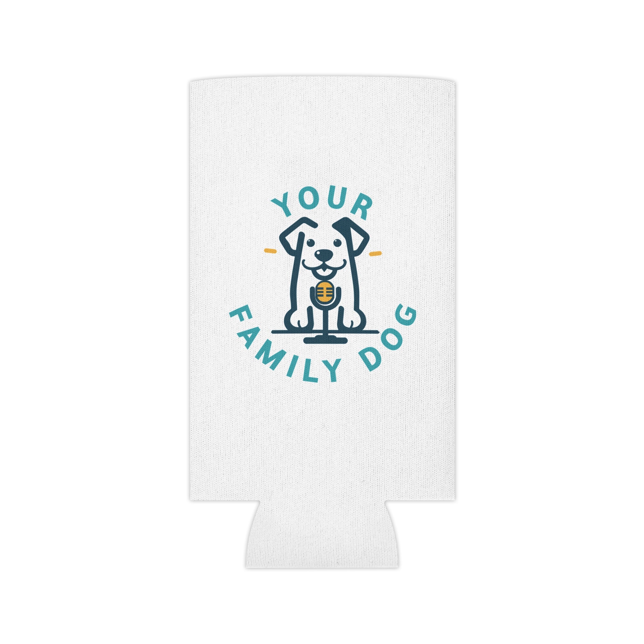 Can Cooler - "Your Family Dog Podcast Logo Can Cooler (Dog Lover Drink Koozie)