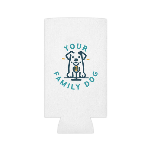 Can Cooler - "Your Family Dog Podcast Logo Can Cooler (Dog Lover Drink Koozie)