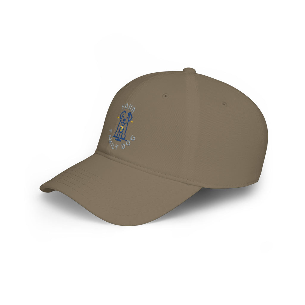 Dog Lover Embroidered Low Profile Baseball Cap – "Your Family Dog"