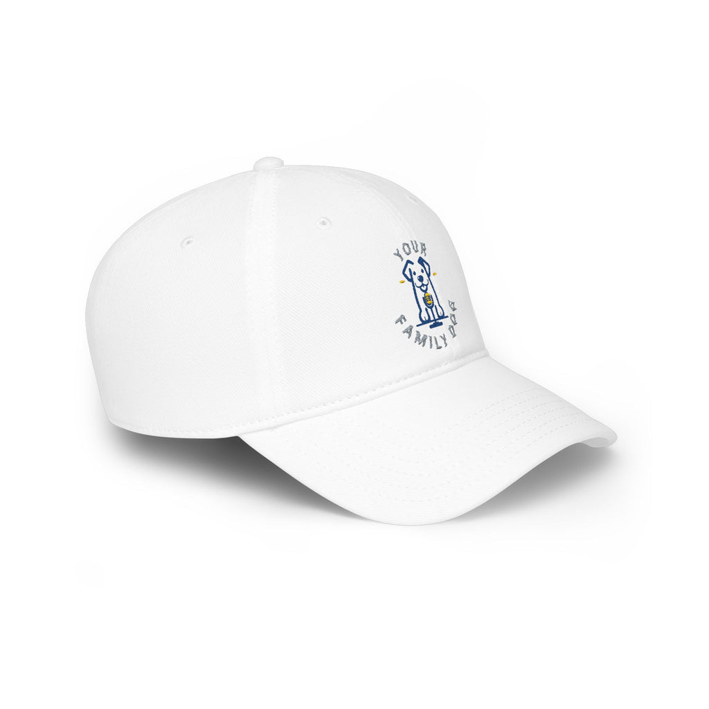Dog Lover Embroidered Low Profile Baseball Cap – "Your Family Dog"