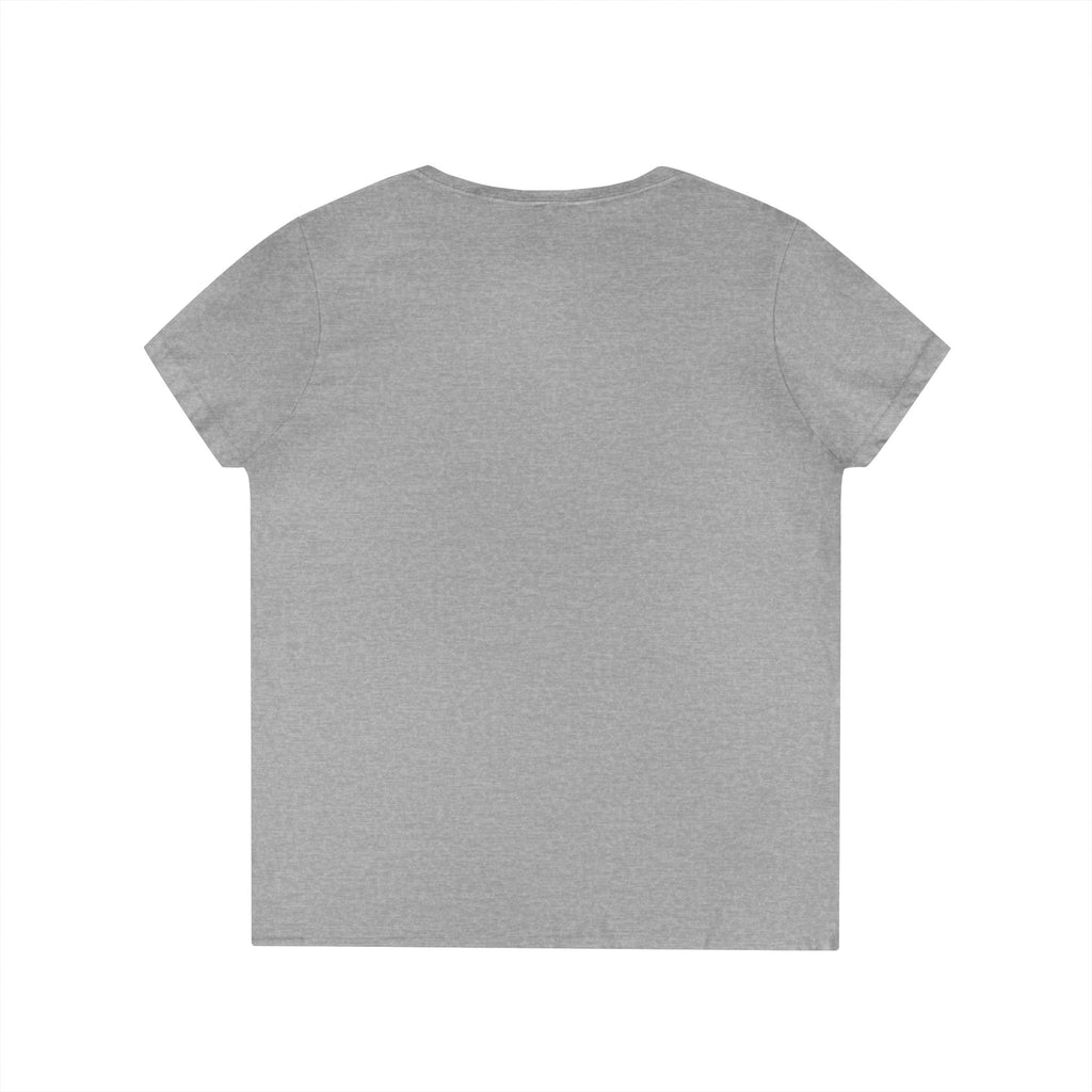 Ladies' V-Neck T-Shirt — "Your Family Dog" Logo Graphic Tee