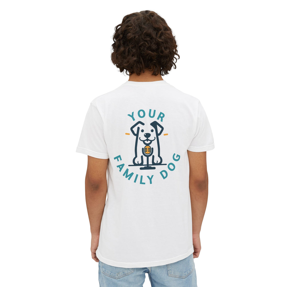 Dog Lover Pocket T-Shirt — 'Your Family Dog' Graphic