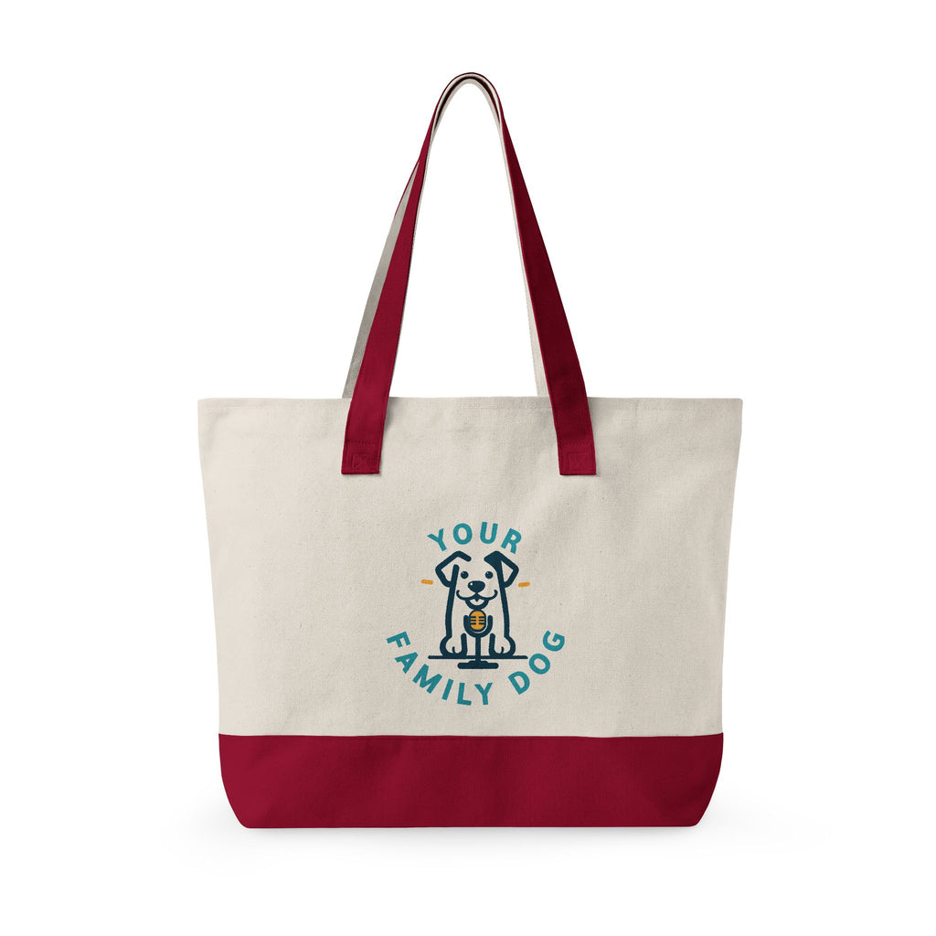 Your Family Dog Podcast Zippered Canvas Tote