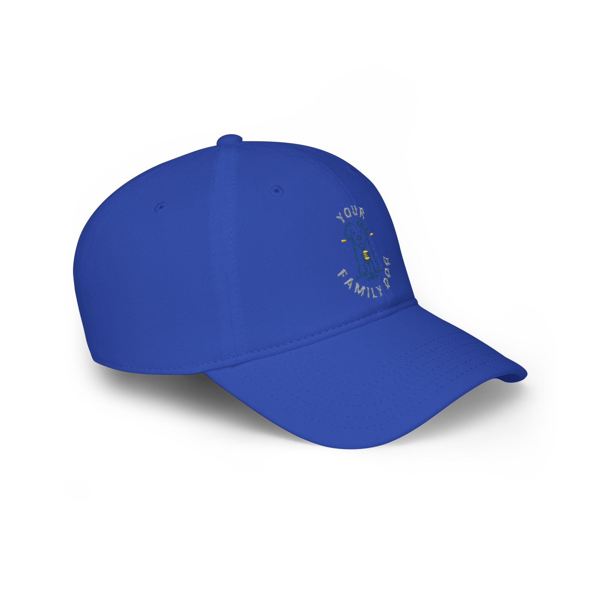 Dog Lover Embroidered Low Profile Baseball Cap – "Your Family Dog"