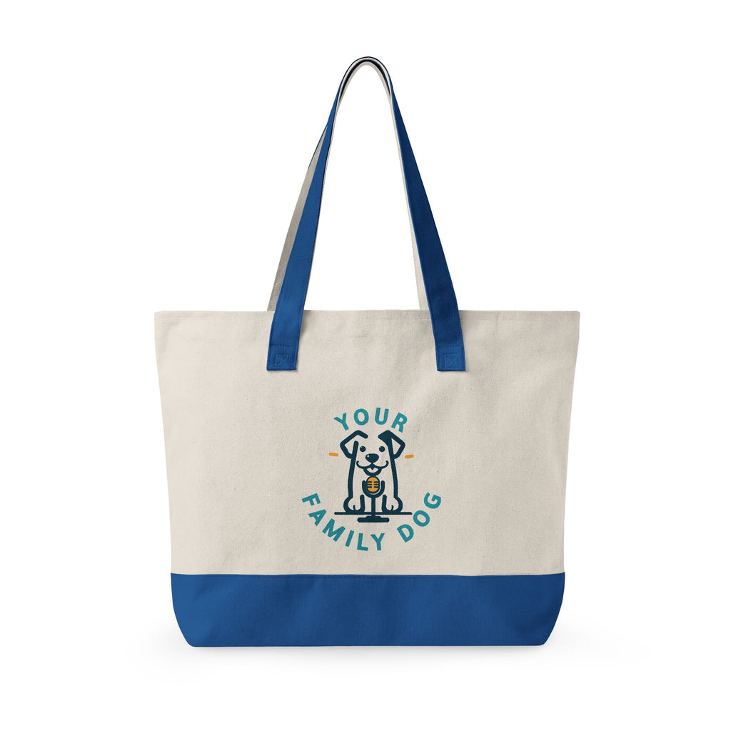 Your Family Dog Podcast Zippered Canvas Tote