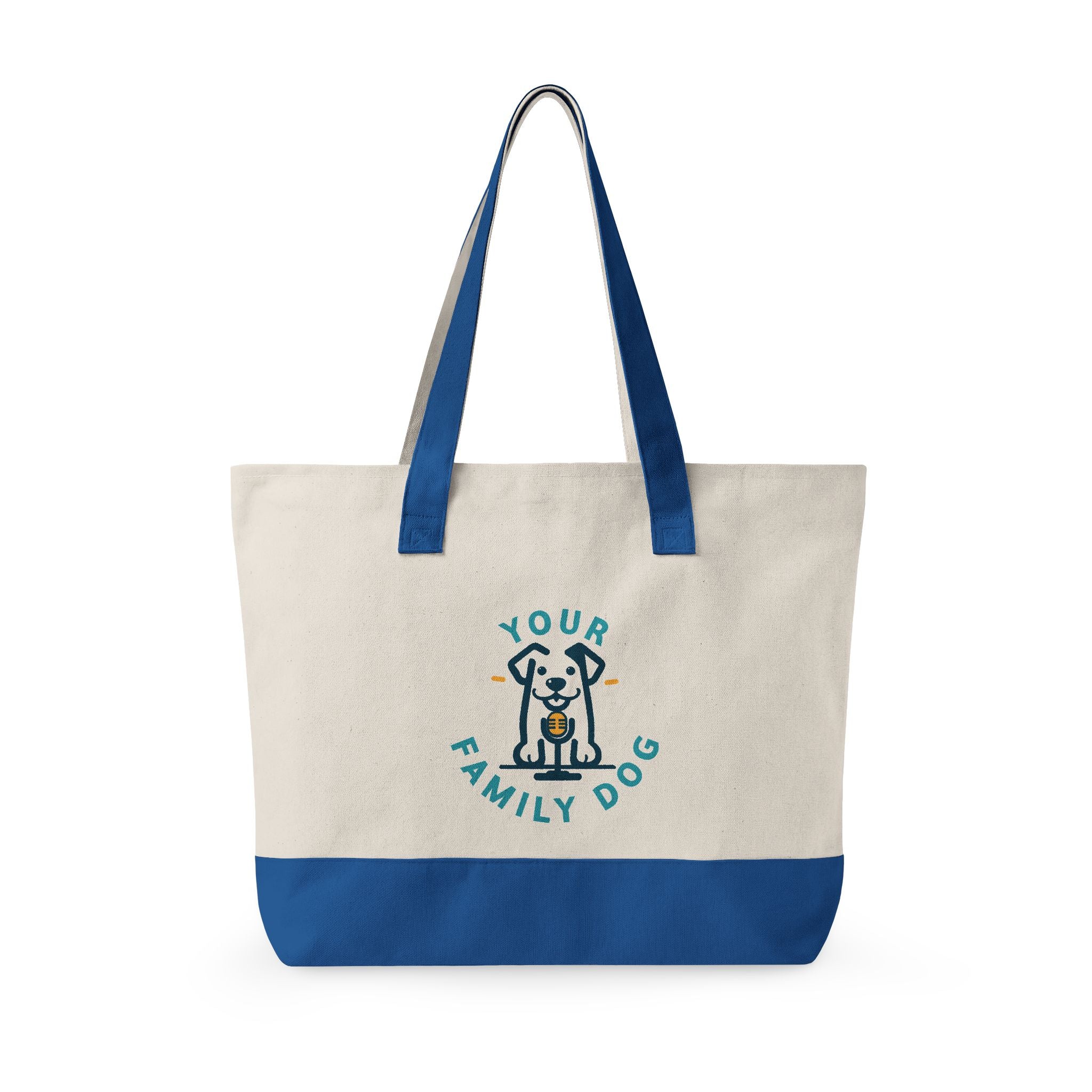 Your Family Dog Podcast Zippered Canvas Tote