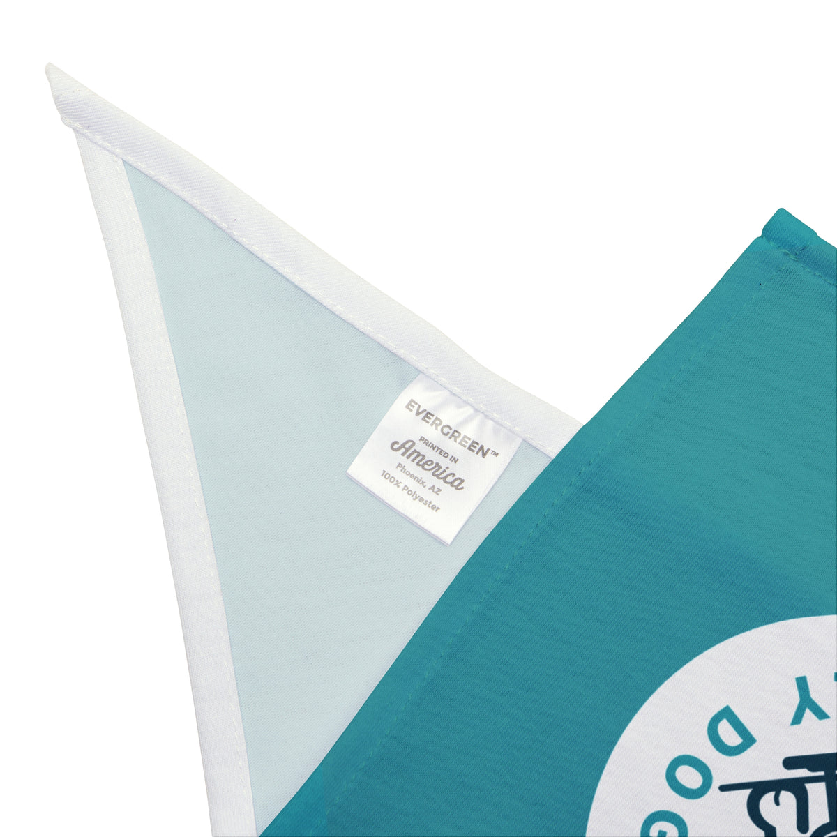 Teal "Your Family Dog" Pet Bandana - Cute Dog Portrait Accessory