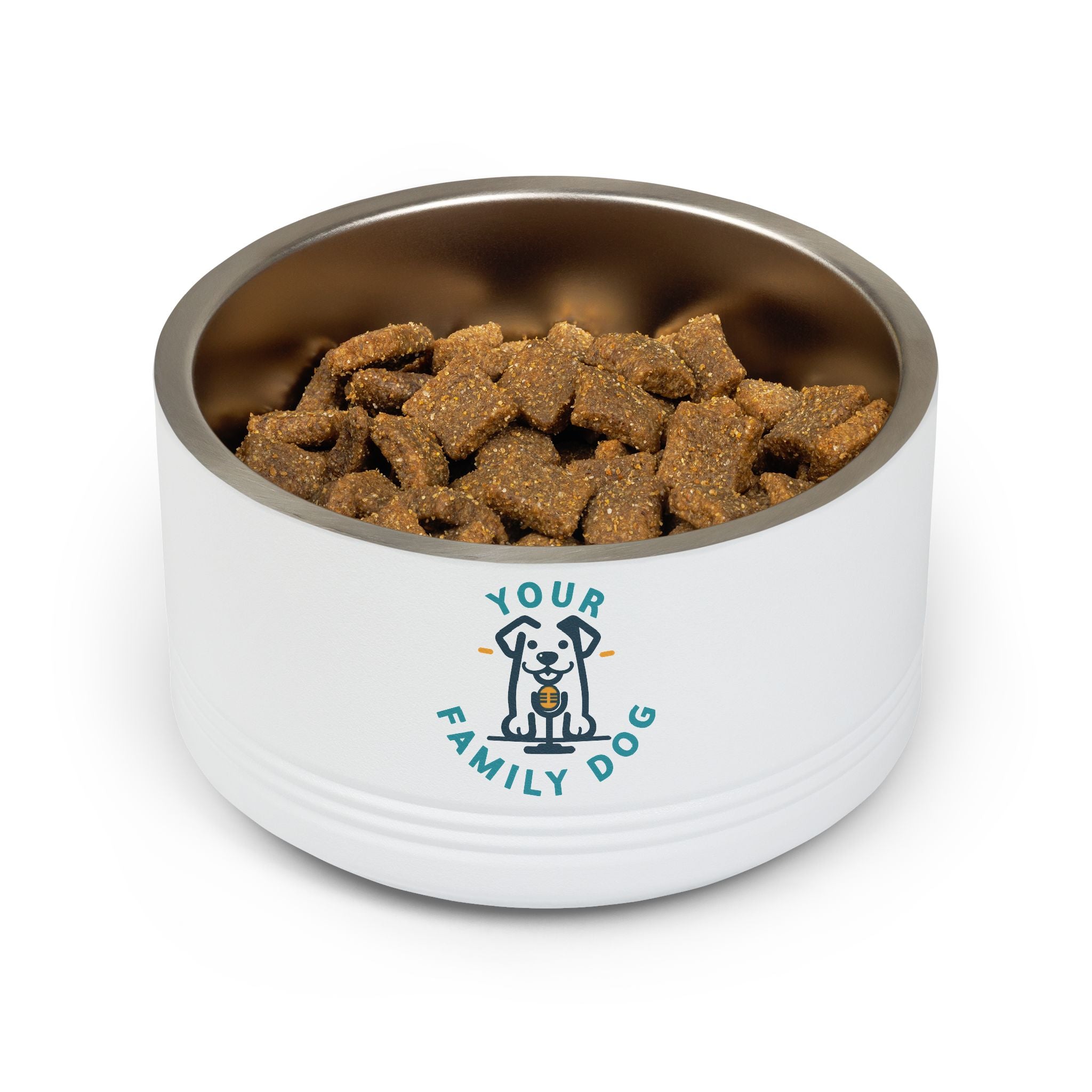 Your Family Dog Podcast Dog Bowl - 18oz Stainless Steel Pet Bowl