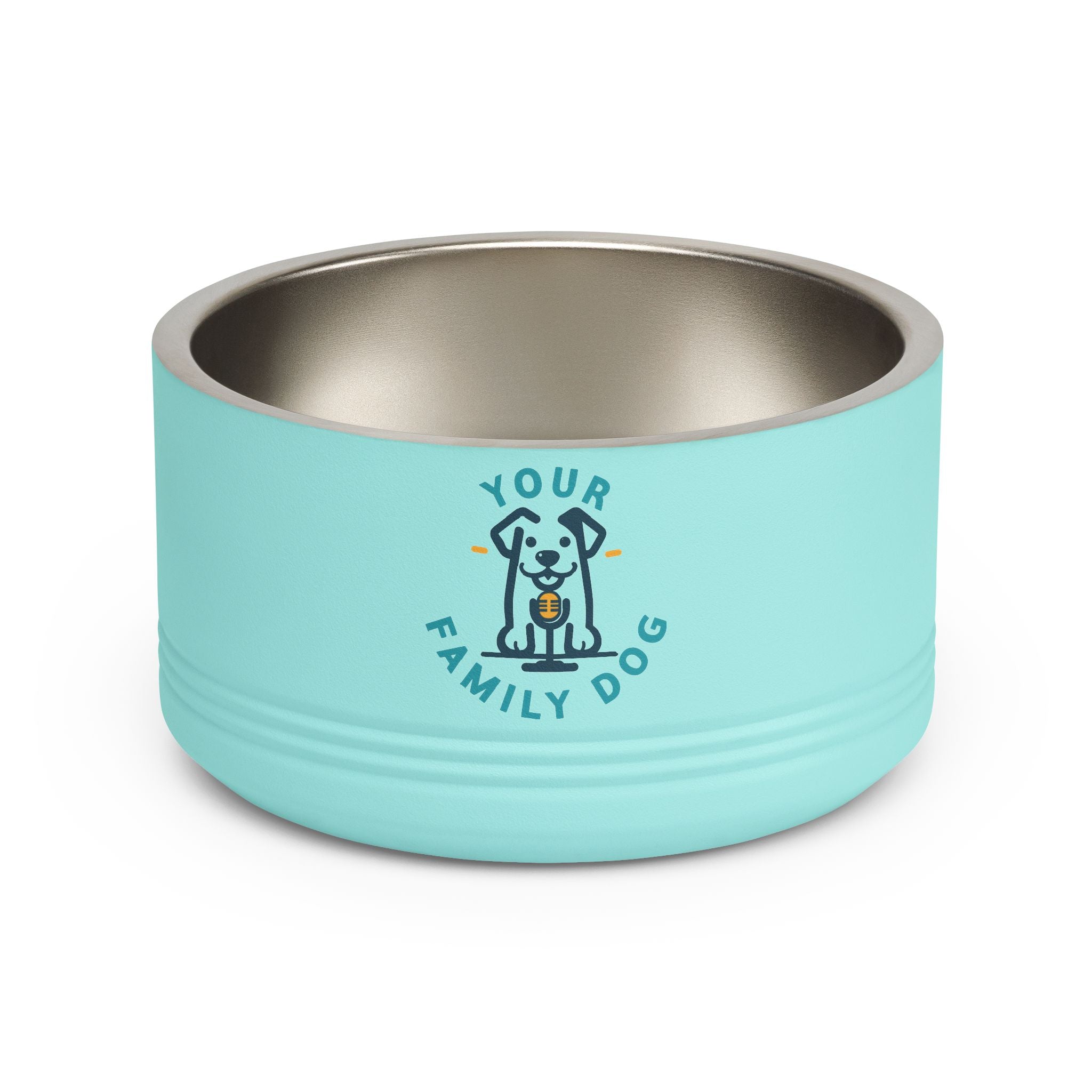 Your Family Dog Podcast Dog Bowl - 18oz Stainless Steel Pet Bowl