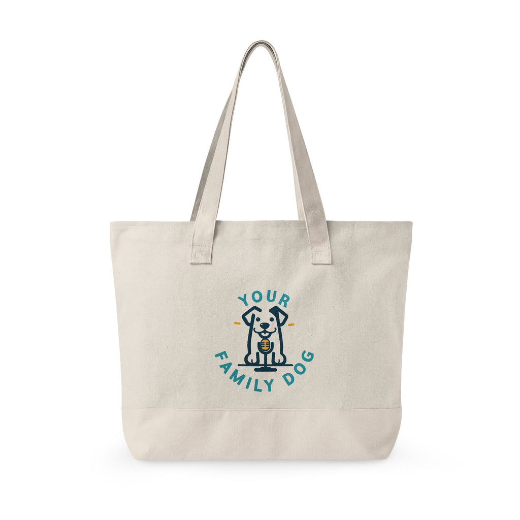 Your Family Dog Podcast Zippered Canvas Tote