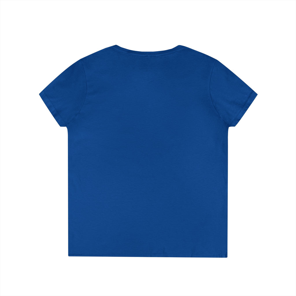 Ladies' V-Neck T-Shirt — "Your Family Dog" Logo Graphic Tee