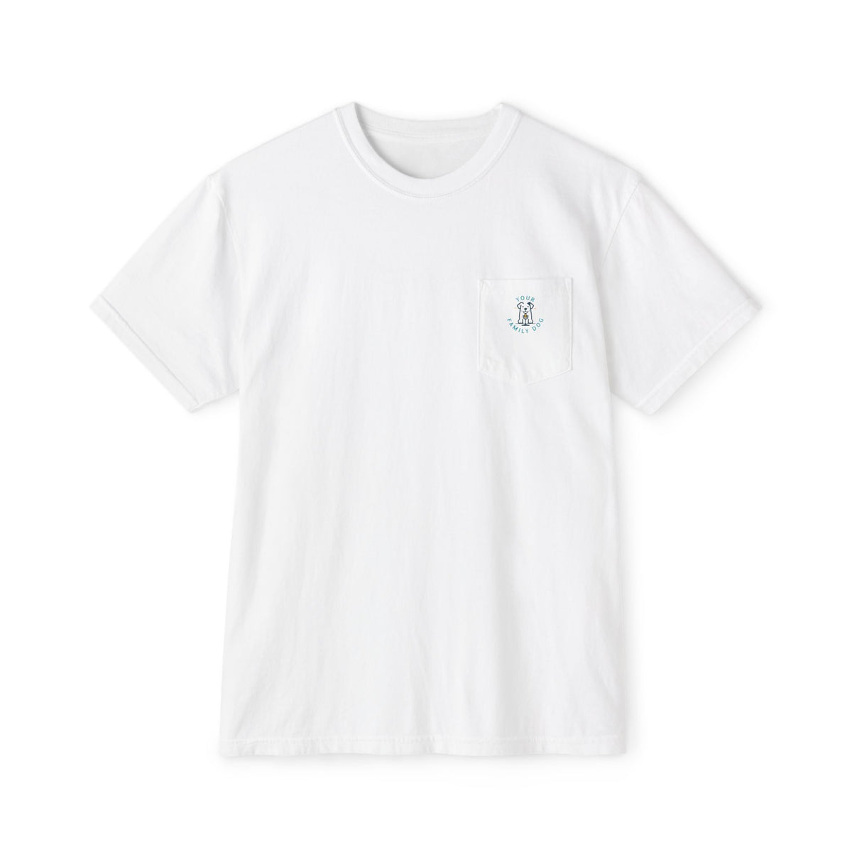 Dog Lover Pocket T-Shirt — 'Your Family Dog' Graphic
