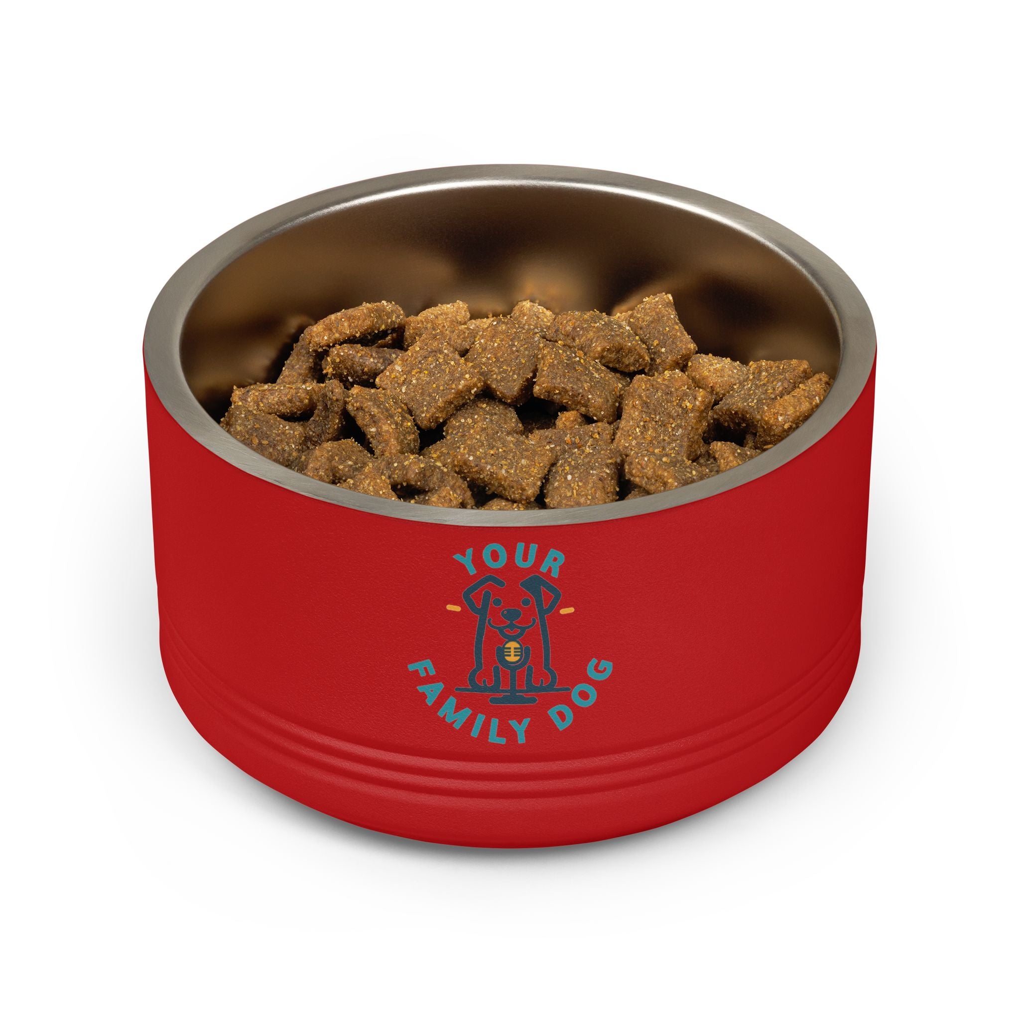 Your Family Dog Podcast Dog Bowl - 18oz Stainless Steel Pet Bowl